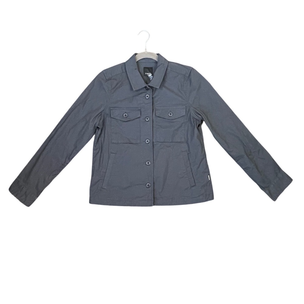 Vuori Womens Ripstop Jacket Charcoal Grey Organic Cotton‎ VW523 Size XS